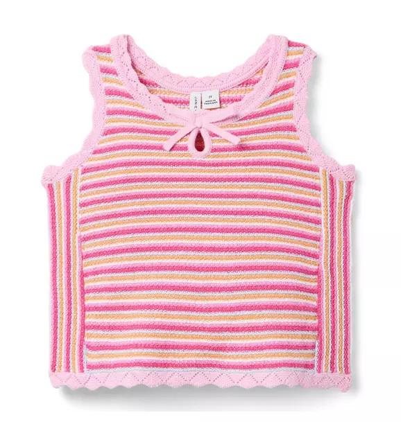 Striped Scalloped Sweater Top | Janie and Jack