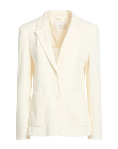19.70 Nineteen Seventy Woman Blazer Cream Size 12 Cotton, Polyamide | YOOX (US)