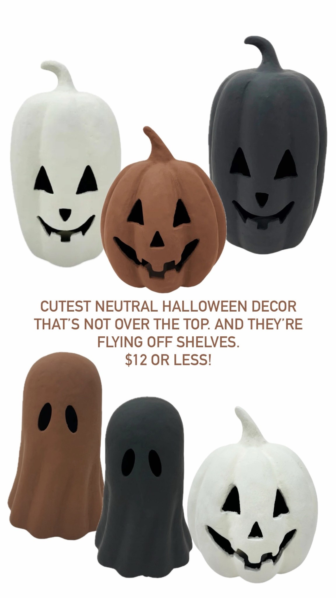 Cutest neutral Halloween decor that’s not tacky — and they’re flying off shelves. $12 or less! 

#LTKSaleAlert #LTKHome #LTKSeasonal