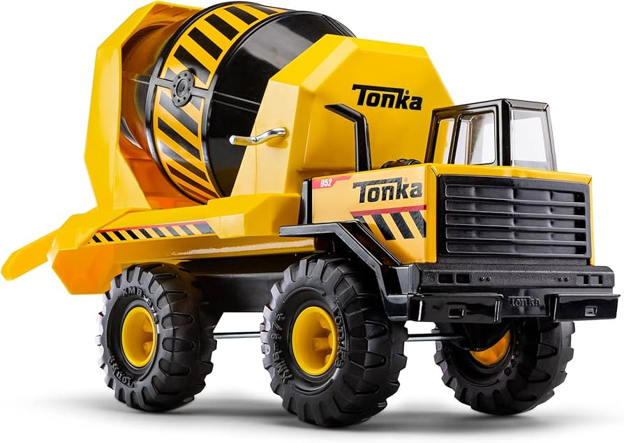 Tonka Steel Classics, Mighty Cement Mixer - Made with Steel and Sturdy Plastic, Yellow Friction P... | Amazon (US)