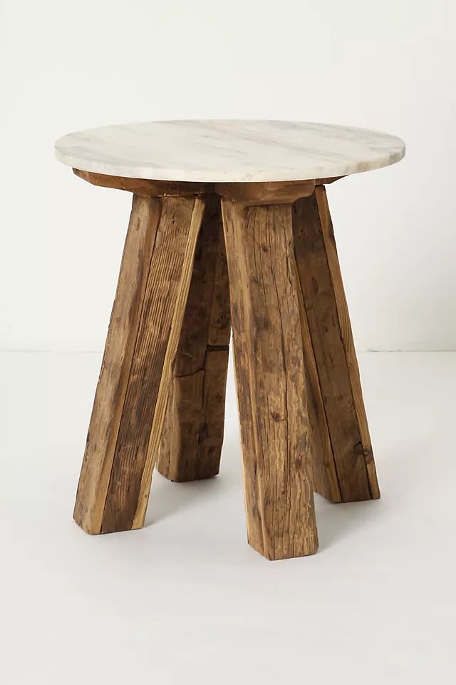 Marble-Topped Side Table | Anthropologie (US)
