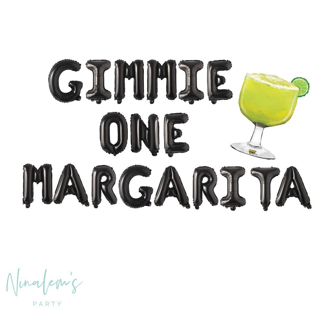 21st Birthday Decorations Gimmie One Margarita Balloon - Etsy | Etsy (US)