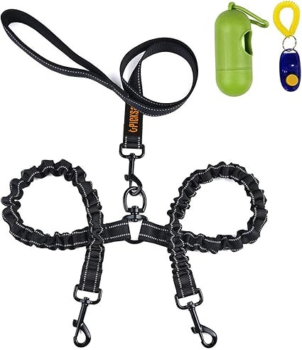 Dual Dog Leash,Double Dog Leash,360°Swivel No Tangle Double Dog Walking & Training Leash,Comfort... | Amazon (US)