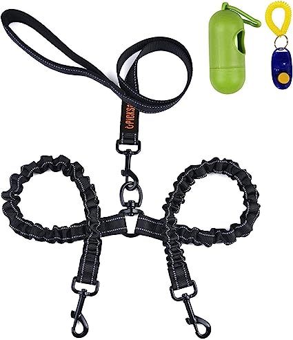 Dual Dog Leash,Double Dog Leash,360°Swivel No Tangle Double Dog Walking & Training Leash,Comfort... | Amazon (US)