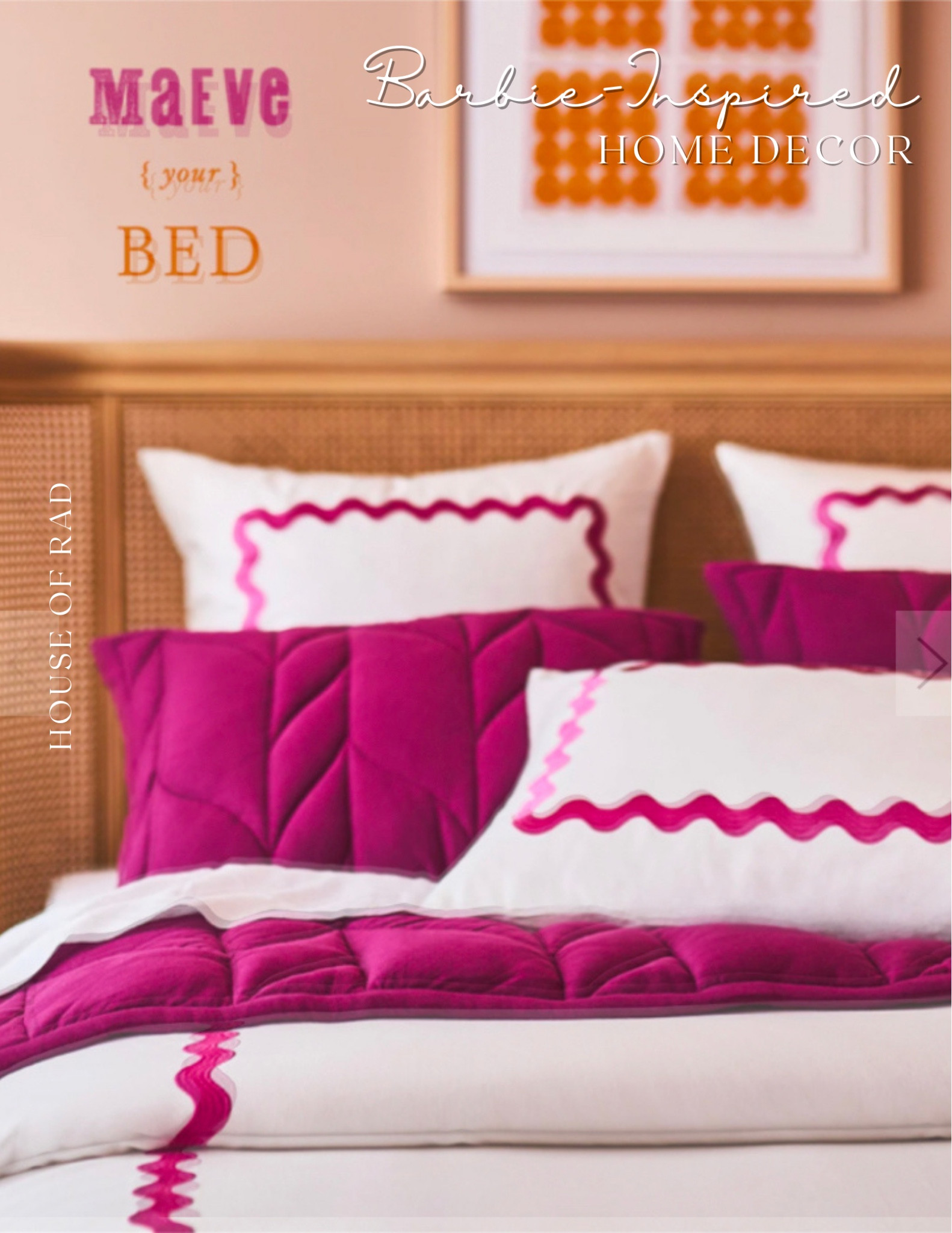 Barbie-Inspired Home Decor
Hot pink bedding
Fuscia bedding
Bedroom decor
Scalloped bedding
Linens
Anthropologie 


#LTKhome