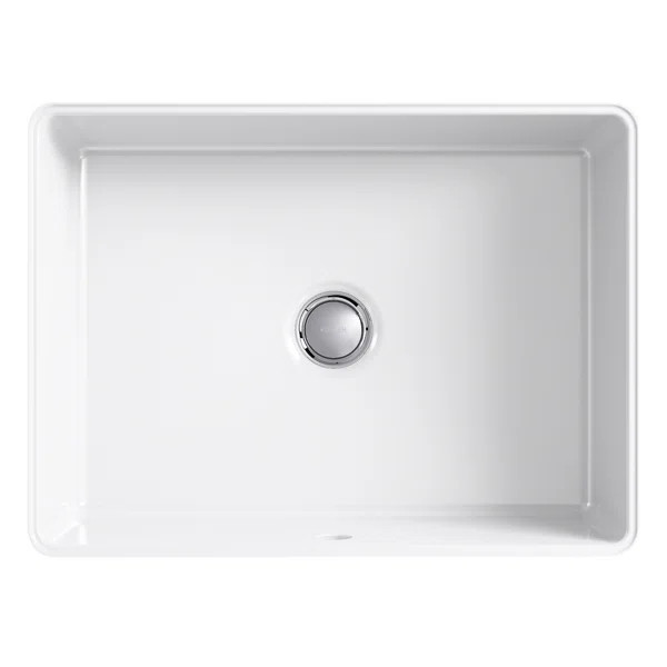 Verticyl 17" Rectangular Under-Mount Bathroom Sink with Overflow Drain | Wayfair North America