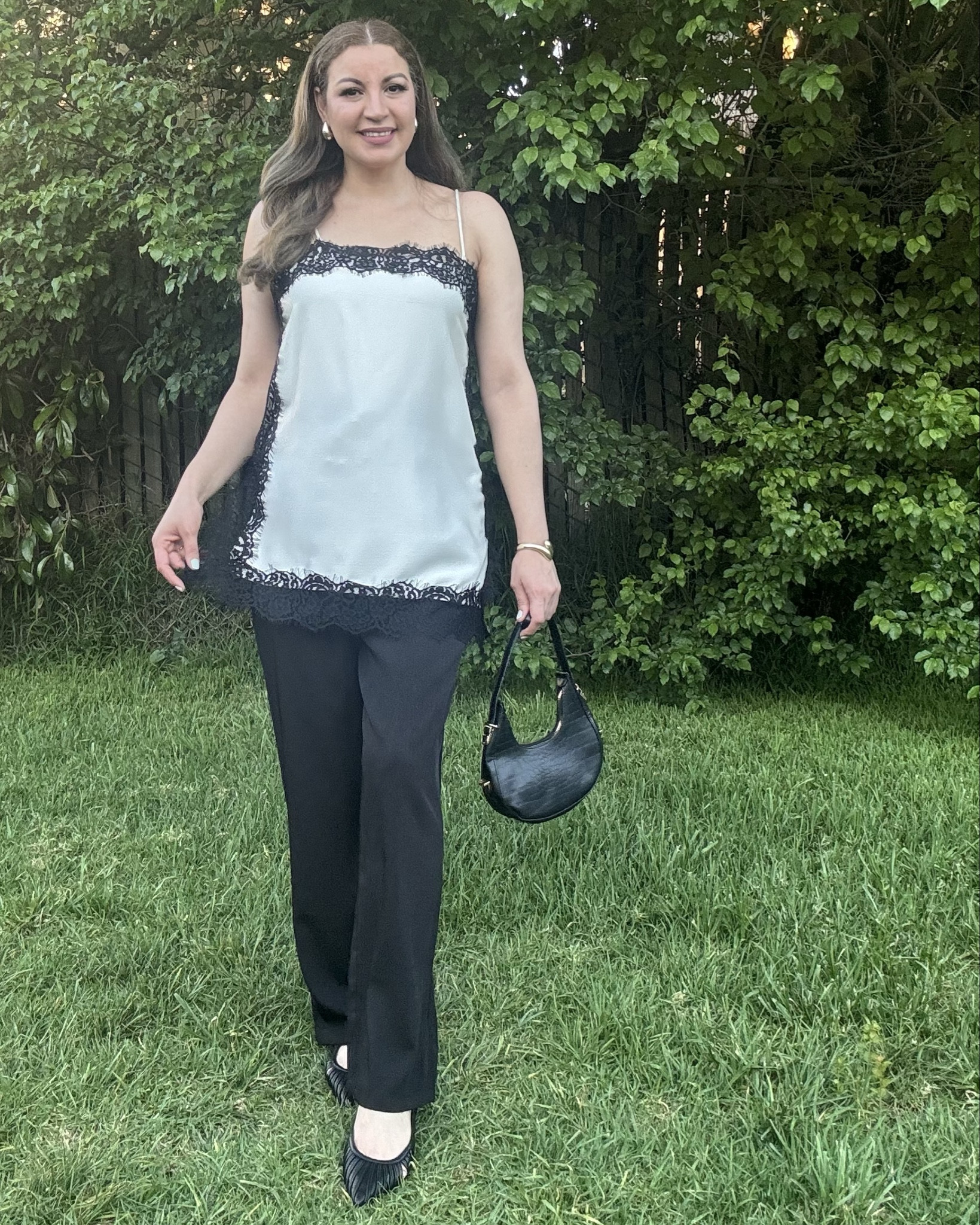 OYOANGLE Women's Satin Sleeveless Top with Lace Trim, Spaghetti Straps, Y2K Going Out Top, Streetwear.
Size:L

#LTKSaleAlert #LTKstorytime #LTKMidsize