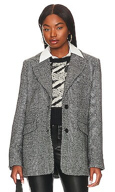 ASTR the Label Pauline Blazer in Black & White from Revolve.com | Revolve Clothing (Global)