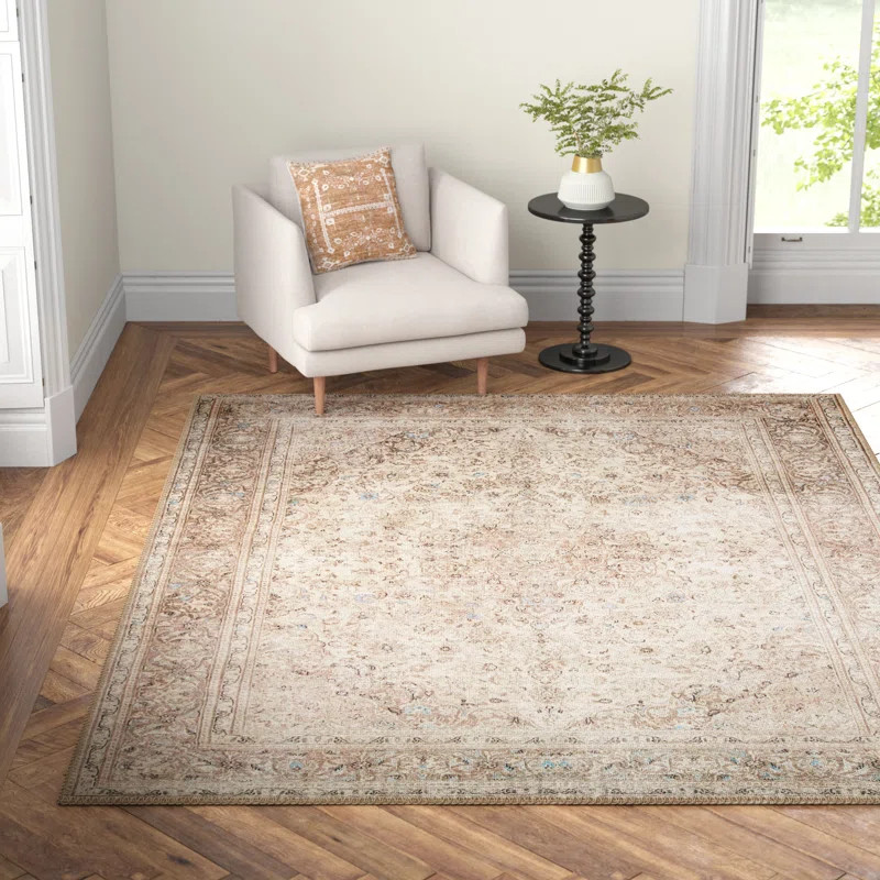 Raul Oriental Raul Sand/Taupe Area Rug | Wayfair North America