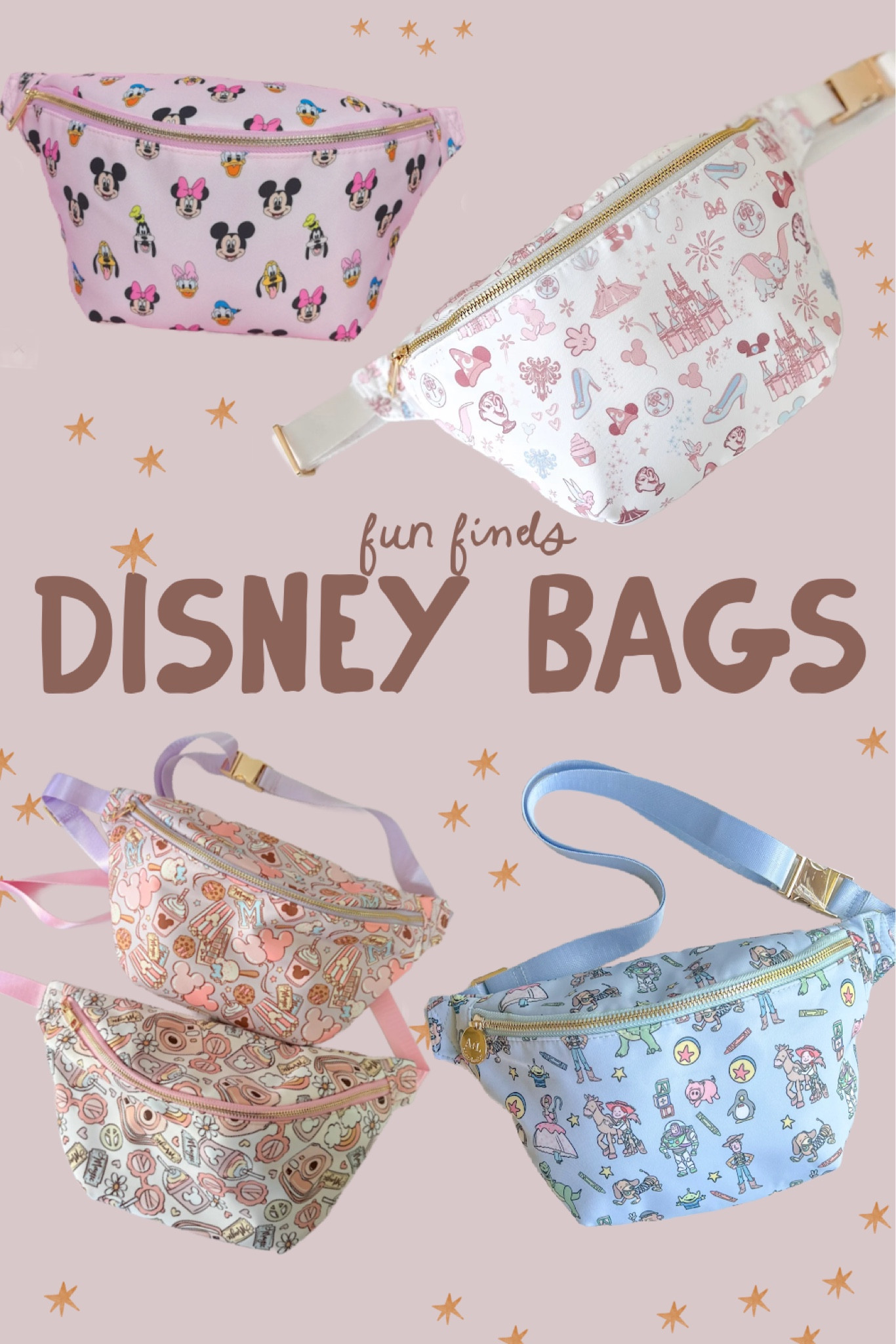 Disney bags ✨💕

Disneyworld 
Disneyland 
Disney
Fanny packs
Bags
Toy Story
Mickey
Minnie 

#LTKFamily #LTKKids #LTKTravel