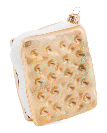 Made In Poland Handcrafted Smore Glass Ornament | TJ Maxx