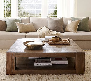 Rockport Grand Square Coffee Table (55") | Pottery Barn (US)