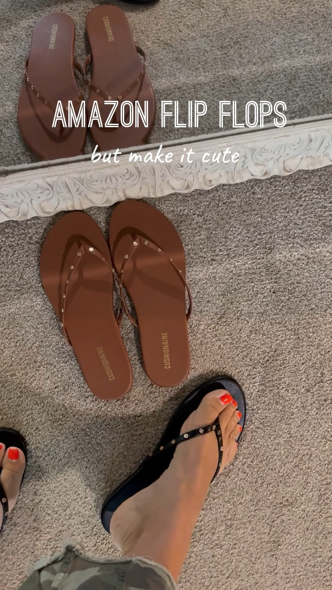I’m obsessed with these flip-flops I found on Amazon. The colors are so cute and the studs are the cutest little detail and they’re dainty and simple. And can go with so many things!! I’m wearing the size 8.5!!

#LTKgrwm #LTKootd #LTKSeasonal