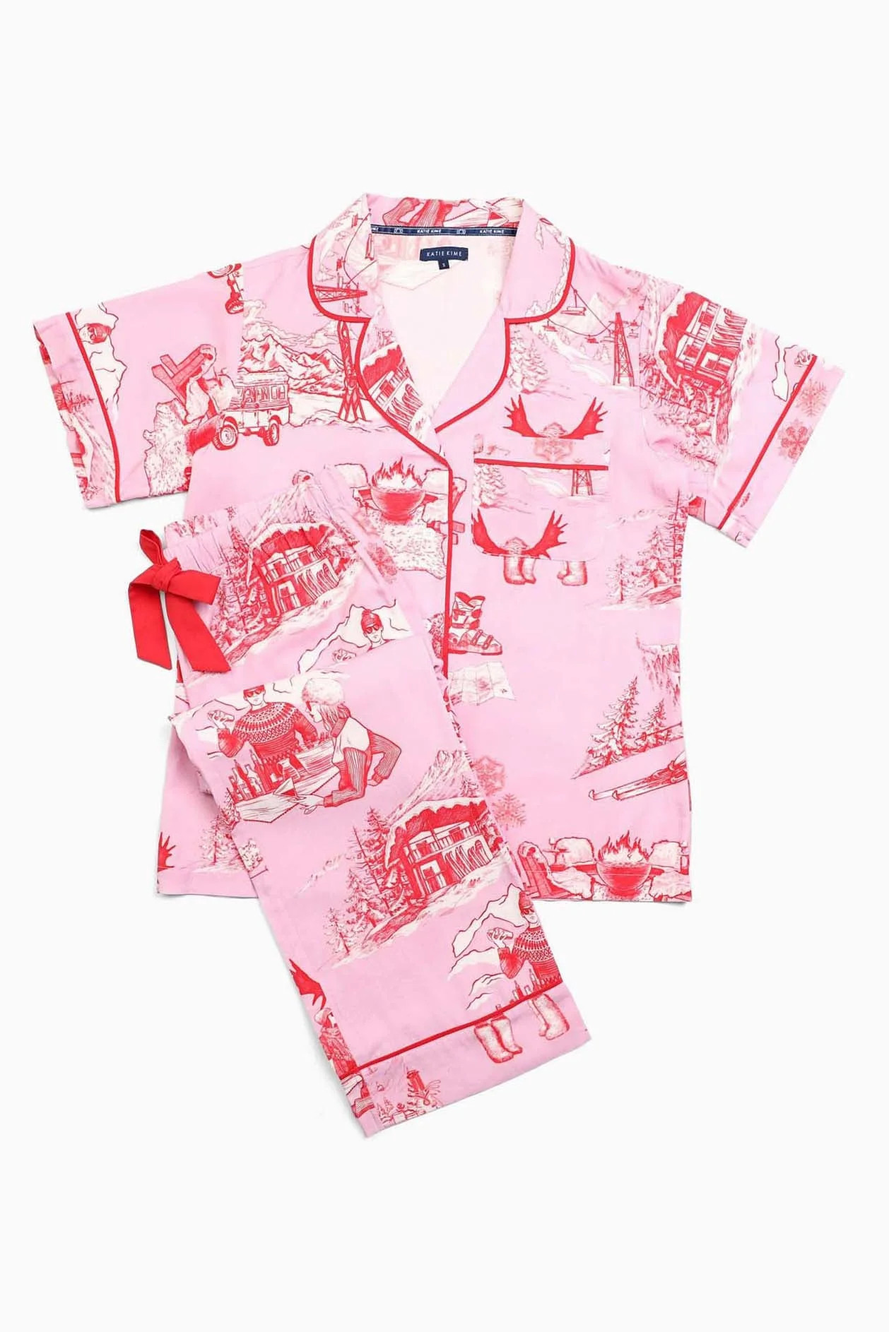 Après Ski Toile Pajama Pants Set | Colorful Prints, Wallpaper, Pajamas, Home Decor, & More | Katie Kime Inc