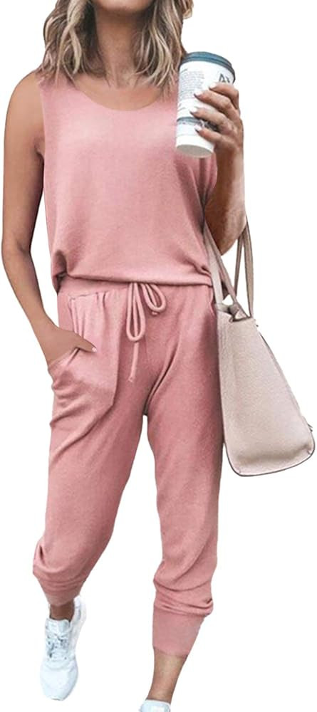 Women Casual 2 Piece Outfit Long Pant Set Sweatsuits Tracksuits | Amazon (US)