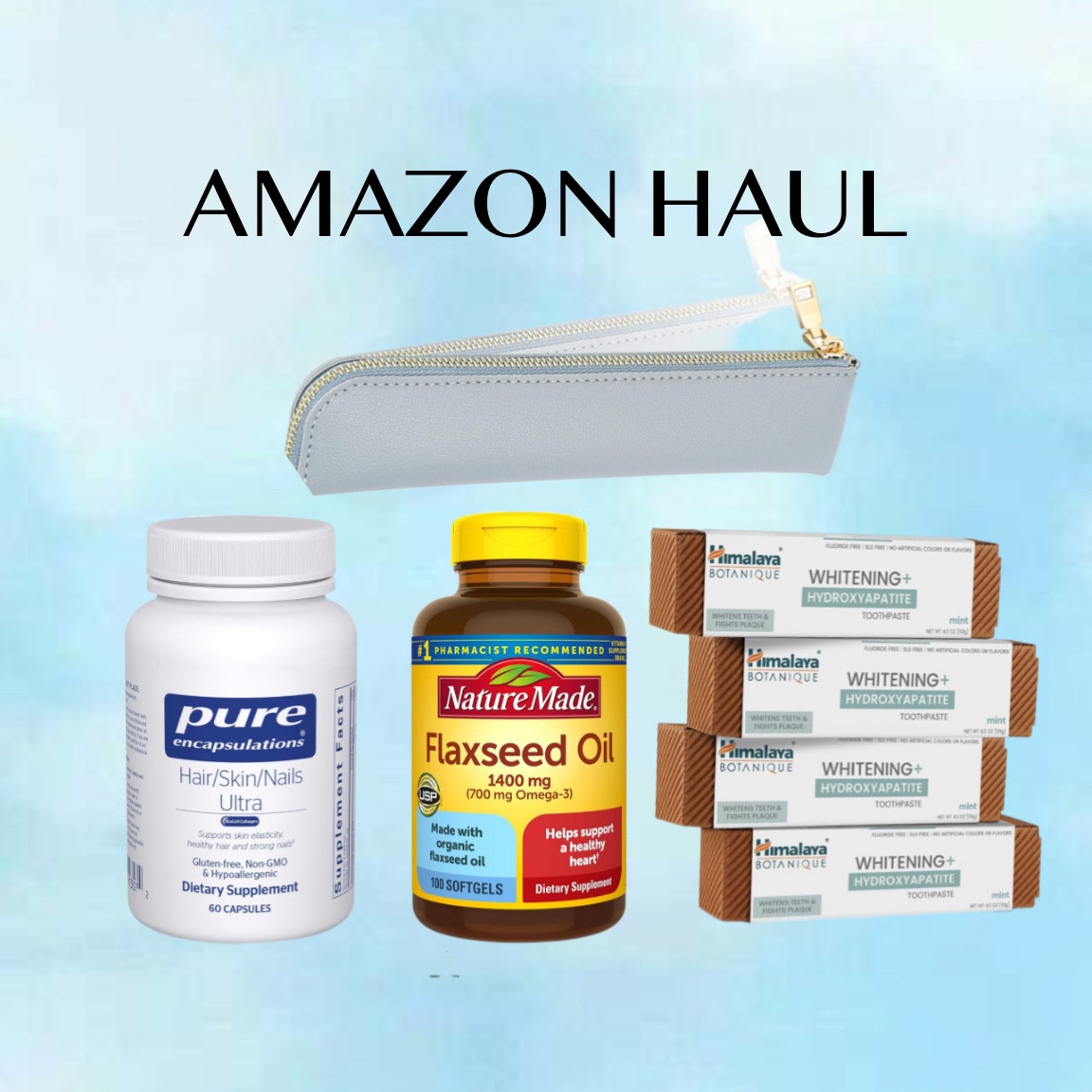 •Amazon Haul 🤓•



#hair #hairvitamins #travel #pencilpouch #toothpaste #crunchy #healthyalternative

#LTKhome #LTKfindsunder50 #LTKtravel