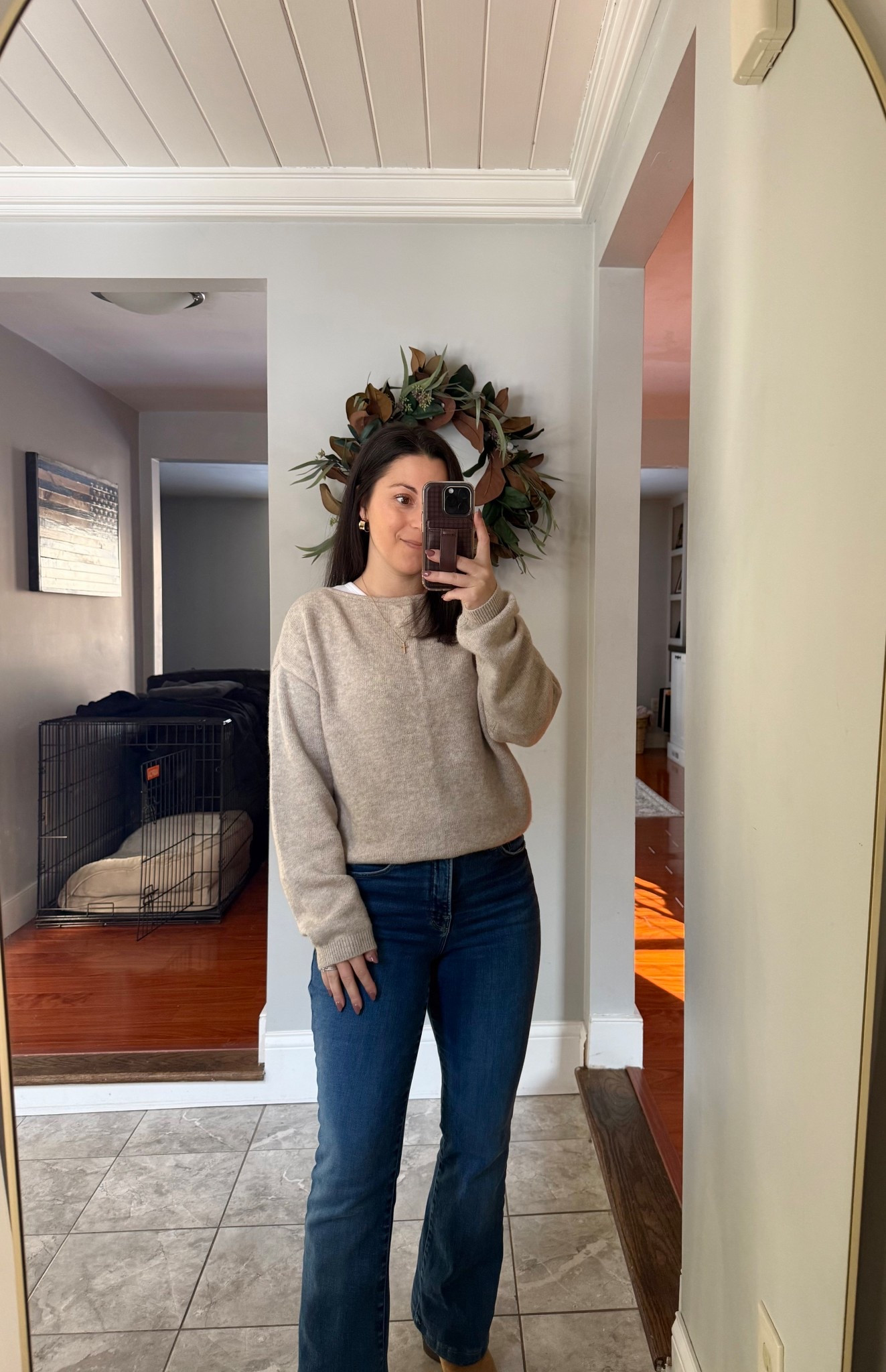 Transitional outfit I’m wearing from winter into spring. Size xs sweater, 2 jeans (hemmed, I’m 5ft)

Winter outfits, spring outfits, transitional outfits, winter sweaters, spring sweaters, neutral outfits, petite outfits, mom outfits, casual outfits 

#LTKPetite #LTKSeasonal #LTKFindsUnder100