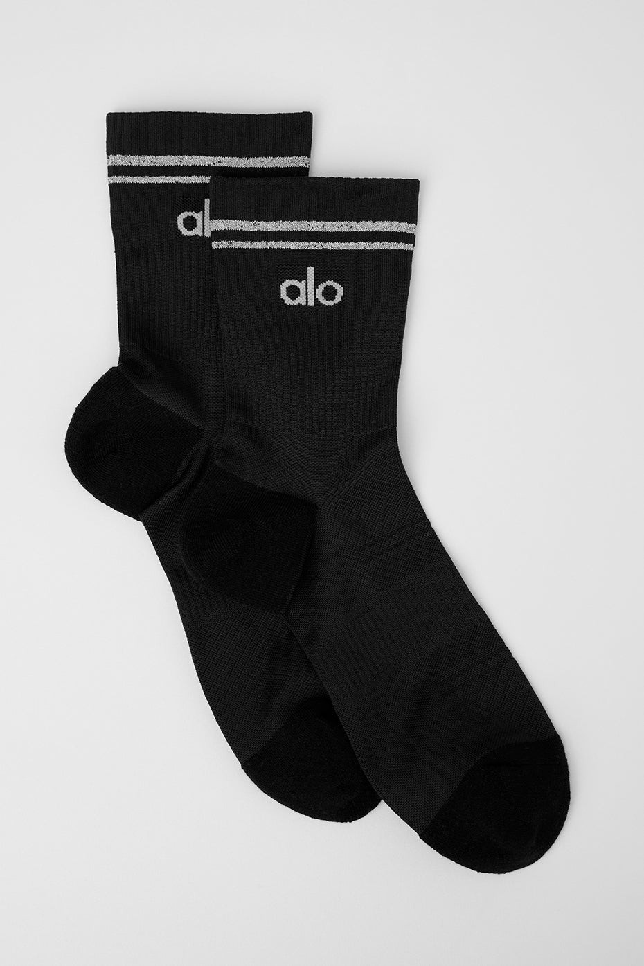 Alo Yoga� | Half-Crew Performance Socks in Black, Size: Small | Alo Yoga (US)