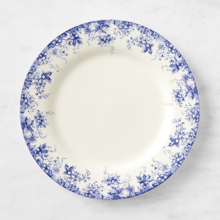 English Floral Dinner Plates, Set of 4 | Williams-Sonoma