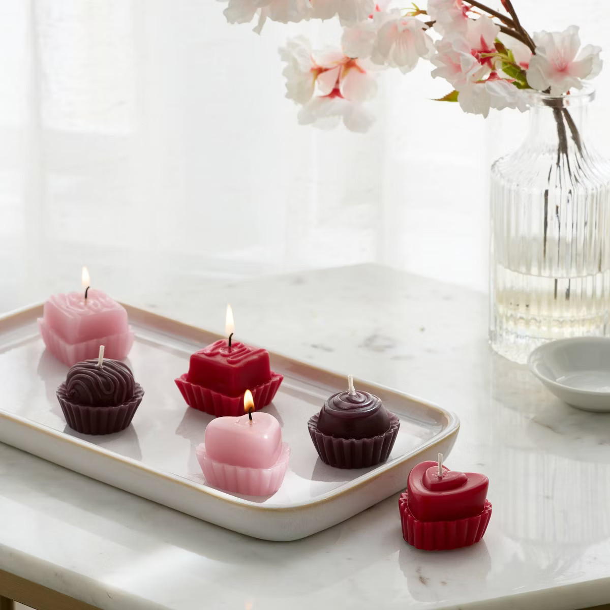9 Wick Chocolate Box Tealight Candle Set - Threshold™ | Target