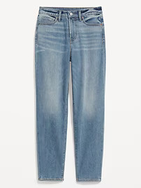 High-Waisted O.G. Straight Built-In Warm Ankle Jeans for Women | Old Navy (US)