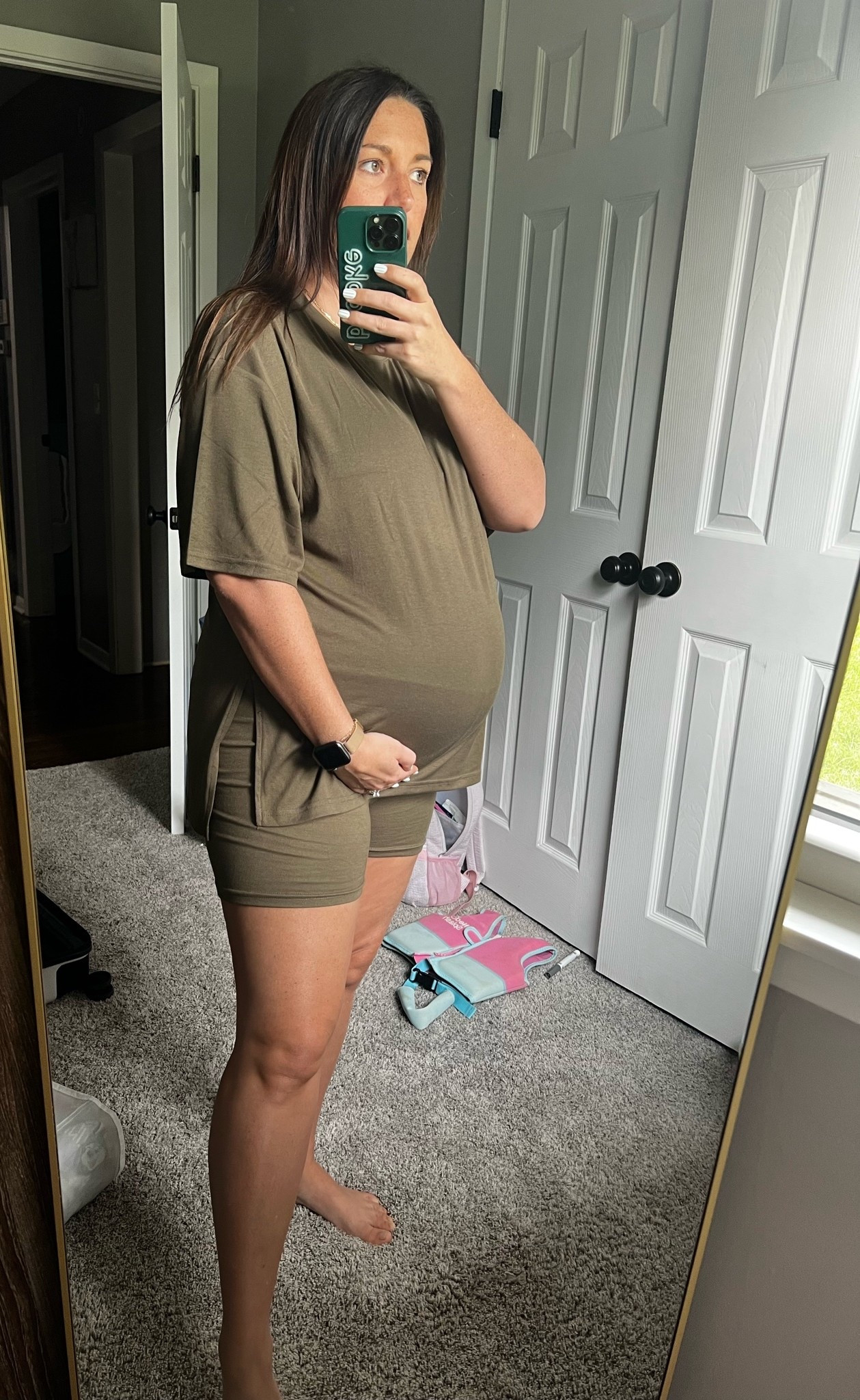 favorite maternity lounge set for summer — also own it in black!

#LTKmomlife #LTKootd #LTKBump