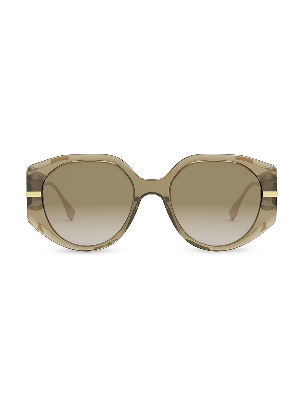 Fendigraphy 54MM Round Sunglasses | Saks Fifth Avenue