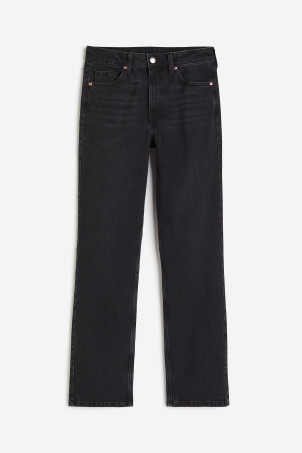 Straight High Jeans - Black - Ladies | H&M US | H&M (US + CA)