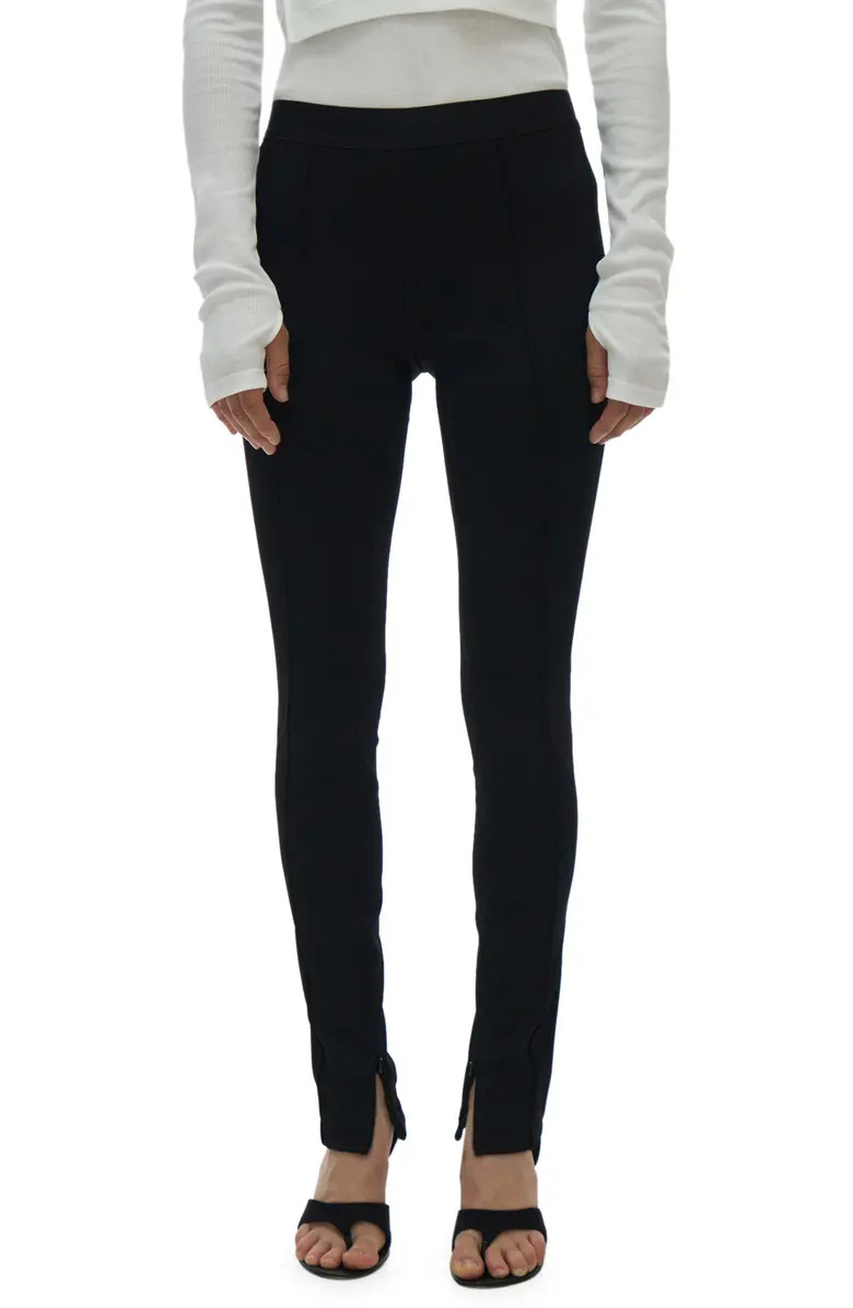 Ribbed Zip Cuff Leggings | Nordstrom