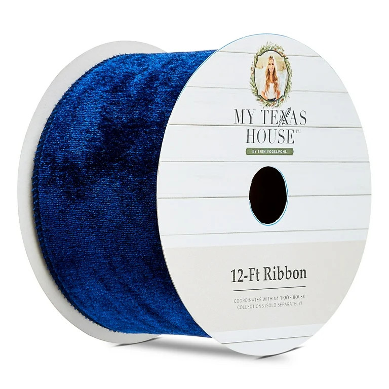 Navy Velvet Ribbon, 12', by My Texas House | Walmart (US)