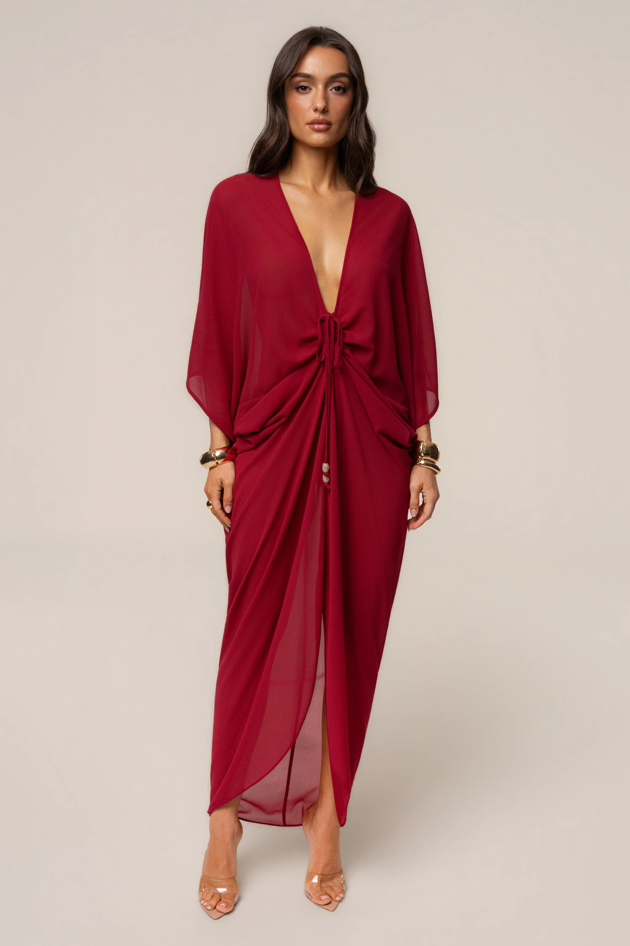 Berry Longer Days Cover Up Dress | JLUXLABEL US