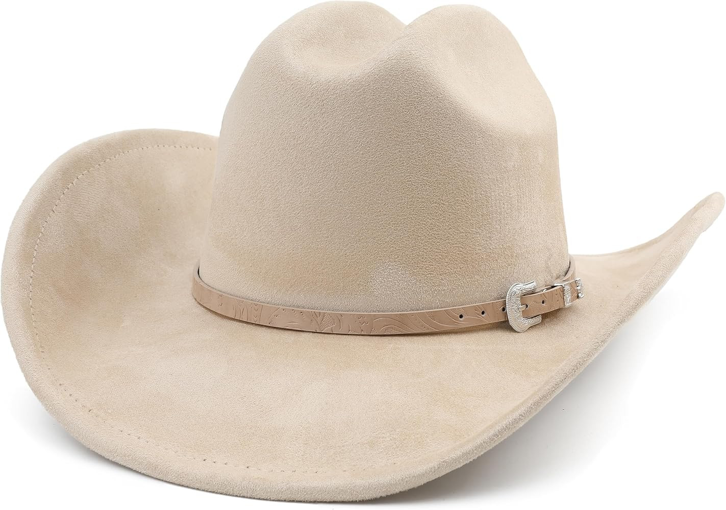Big Cowboy Hat for Women Men Wide Brim Cowgirls Beach Cattleman Western Cowboys Hat | Amazon (US)
