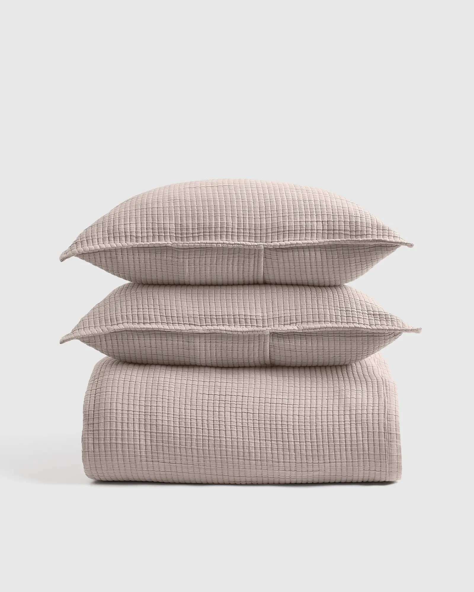Organic Ribbed Cotton Coverlet Set | Quince