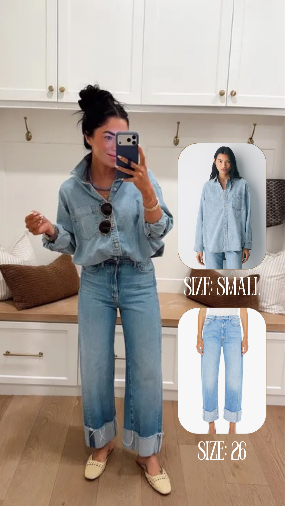 Actually obsessed with this all denim look — so perfect for Spring & Summer🩵



Matching, denim, jeans, button up, mother, slides, aritzia, essentials, staples, katy roach, livingmybeststyle 

 #LTKootd #LTKSeasonal