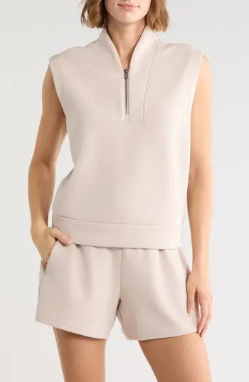 YOGALICIOUS Shyvana Half Zip Pullover in Mist Sand at Nordstrom Rack, Size Large | Nordstrom Rack