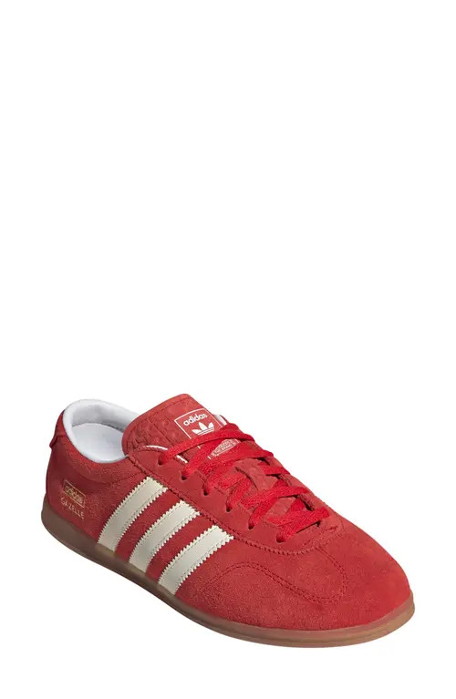 adidas Gazelle Lo Pro Sneaker in Better Scarlet/White/Gum at Nordstrom, Size 9 | Nordstrom