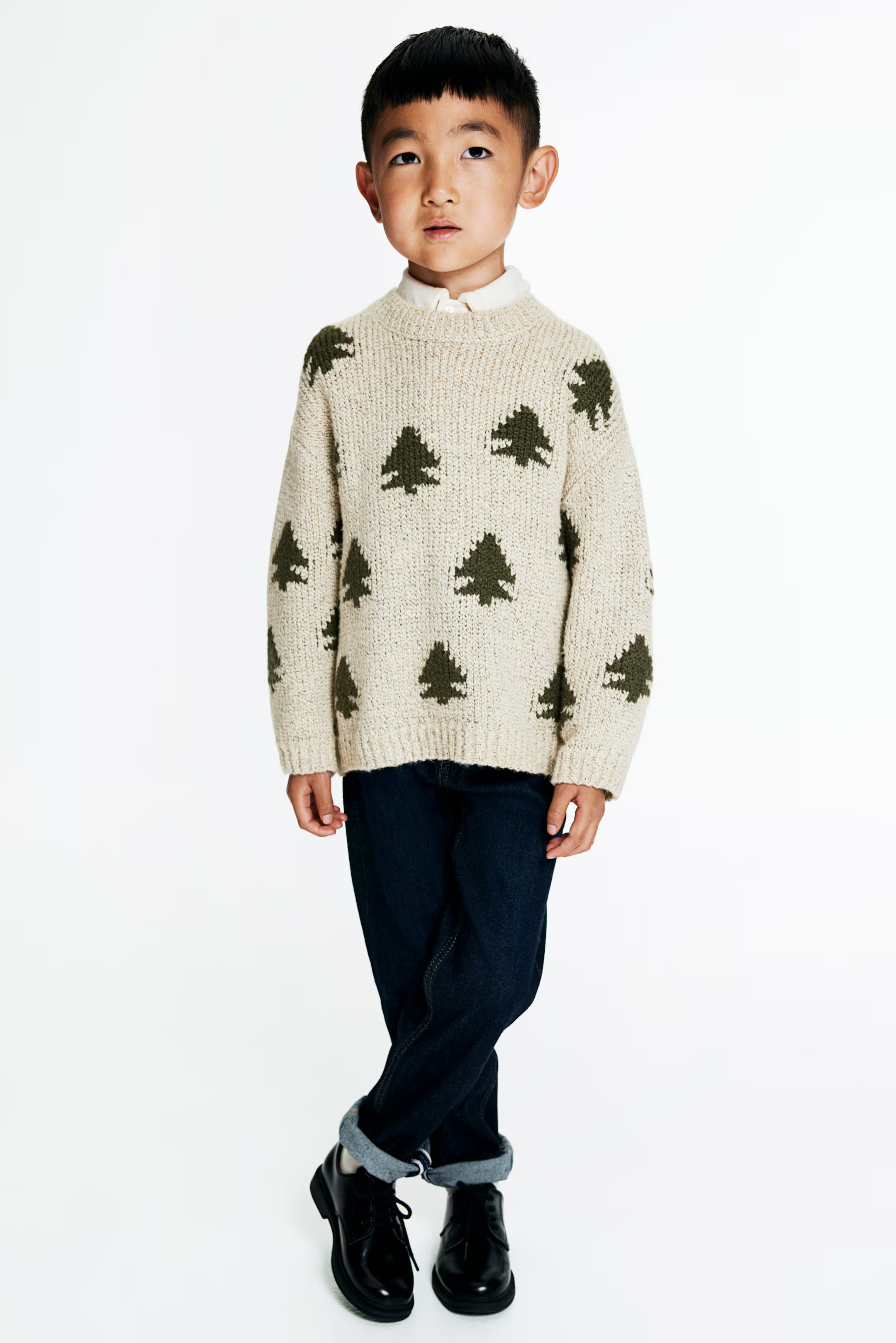 Color - Beige/Christmas trees | H&M (US + CA)