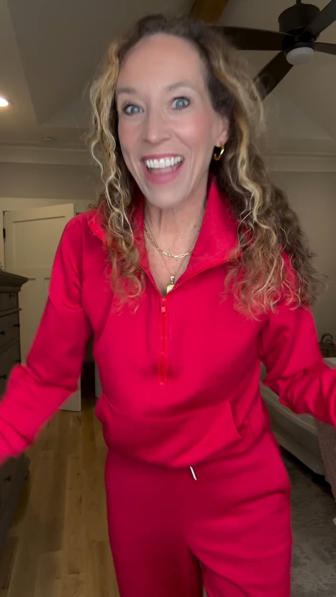 Day four of my five day mini series - what to wear for the holidays for the midlife woman - is all about comfort!!

Most of the time I just want to be comfortable but especially when doing all the things before the holidays!

This set of the perfect shade of red, so soft, so comfy and such great quality for the price!  It's very similar to a more expensive brand but not with the more expensive price tag!!

Comment holiday and I'll send you the link to shop! 

You can always shop my finds in my LTK linked in bio or use this link directly to shop!!

#midlifestyle #styleover50 #holidaystyle #midlifeholidaystyle #lookforless