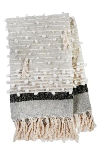 Pom Pom At Home Ziggy Woven Throw Blanket, Size One Size - Grey | Nordstrom