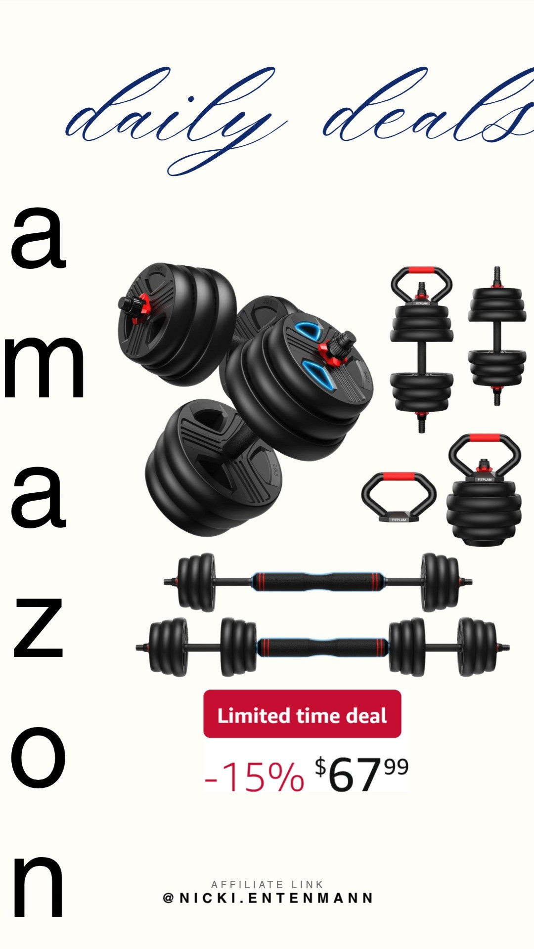 Crush workouts with Adjustable Dumbbell Set crafted for strength training and modern convenience. Perfect for home gyms, it blends durability, versatility, and confidence seamlessly. #adjustabledumbbells #dumbbellset #homegym #fitnessgear #strengthtraining #workoutessentials #gymtools #amazonfinds #shoppingdeal #modernliving 🏋️‍♀️💪✨ 

 #LTKActive #LTKHome #LTKSaleAlert