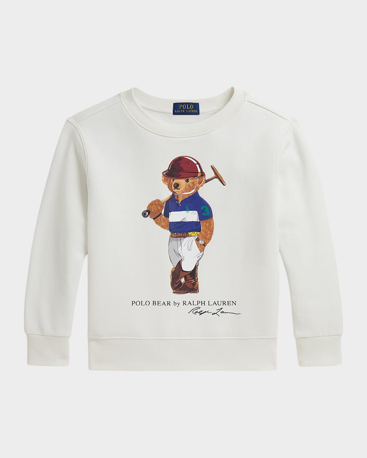 Boy's Polo Bear Cotton Fleece Sweatshirt, Size 2-7 | Neiman Marcus