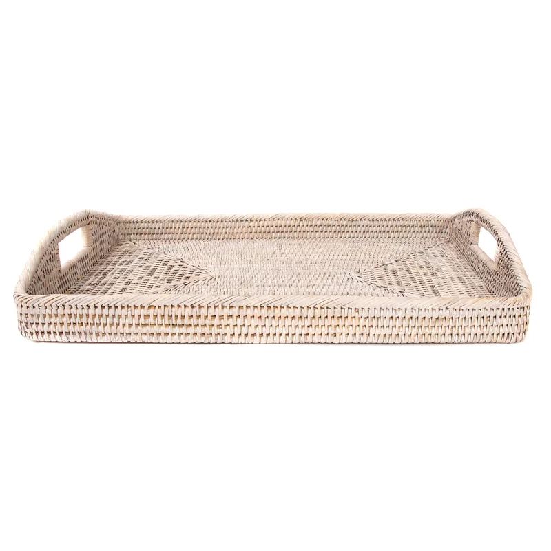 Dariel Rattan Rectangular Tray | Wayfair North America