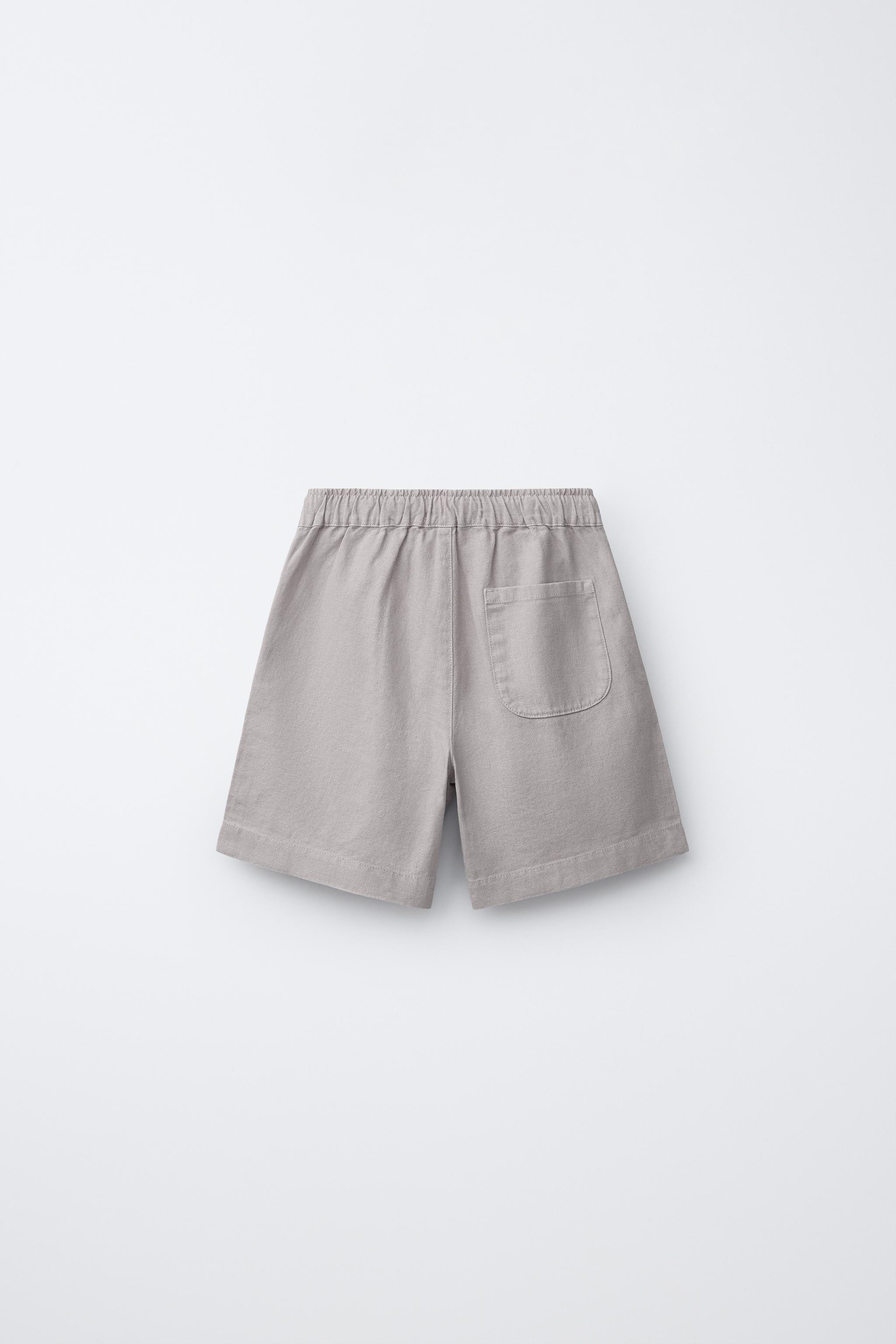 LINEN AND COTTON BERMUDA SHORTS | Zara UK