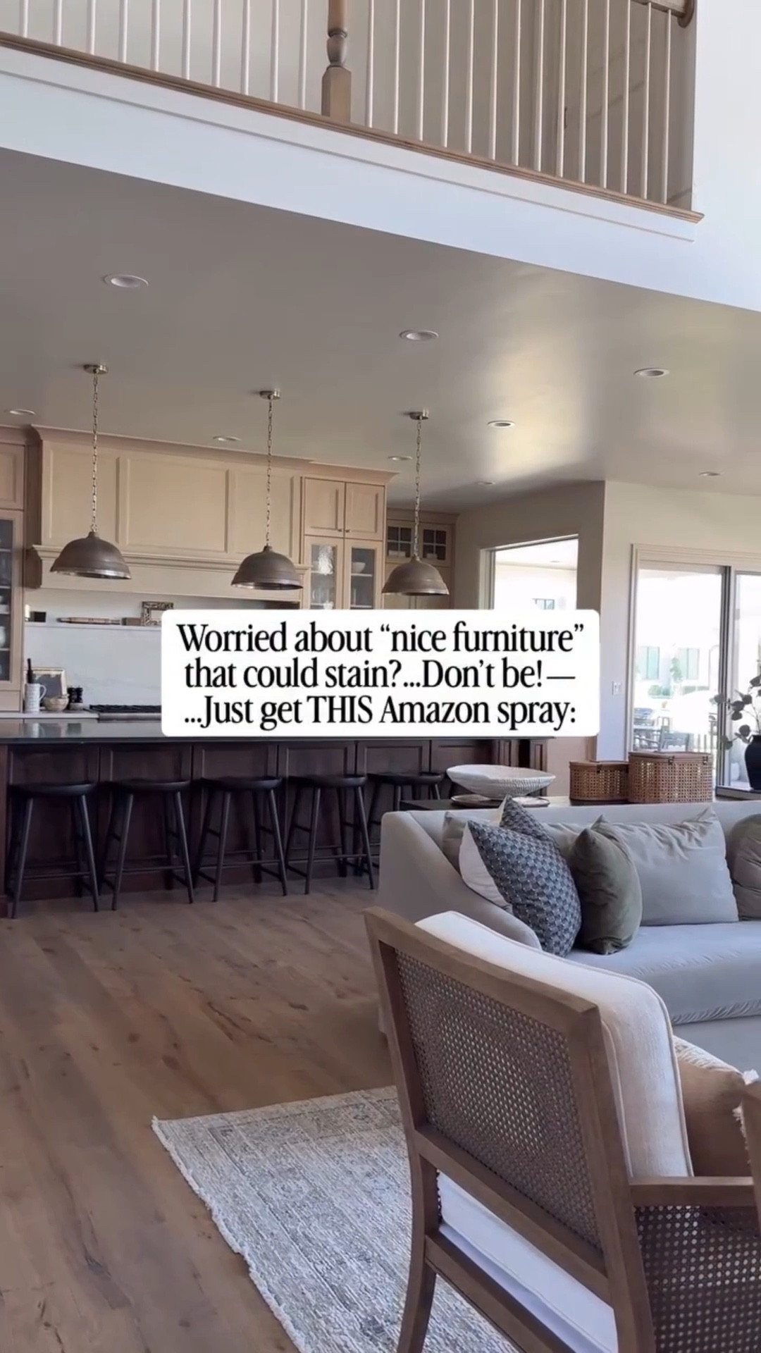 My GOAT Amazon cleaning hack! My all-time hands-down favorite carpet and upholstery protector spray that keeps my nice furniture looking it’s best and gives me peace of mind with 6 kids at home and all the family hosting I do!

I’ve been using this affordable furniture protector spray on all of my upholstered furniture (some of which is high-end) and even my rugs. To say it’s been FANTASTIC is an understatement! It has saved my upholstery from sooooo many stains that would have been pretty awful otherwise. 

I spray generously, and let itcure at least 24 hr. Food and other messes are met with a barrier that keeps things surface level and a million times easiest to clean, so my furniture stays fresh, clean, and cozy, so I don’t worry about stains ruining the aesthetic or elevated look of my space. 

#cleaninghacks #stainremoval #stainremover #upholsterycleaning #stainfree #performancefabric #springcleaningtips #amazonhack #amazonhome #amazonmusthave #amazonfinds #amazonfavorites  #fabricspray #upholsteryspray 

Amazon Home
Amazon cleaning
Amazon favorite
Amazon must have

#LTKKids #LTKmomlife #LTKHome