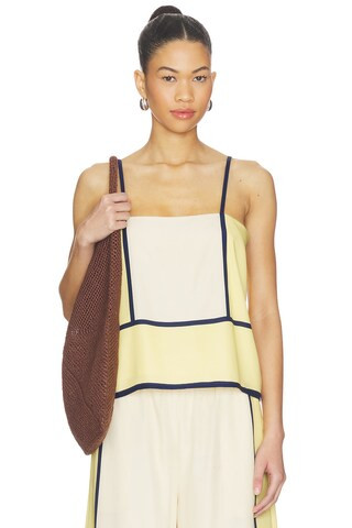 The Sian Top in Canary Stripe | Revolve Clothing (Global)