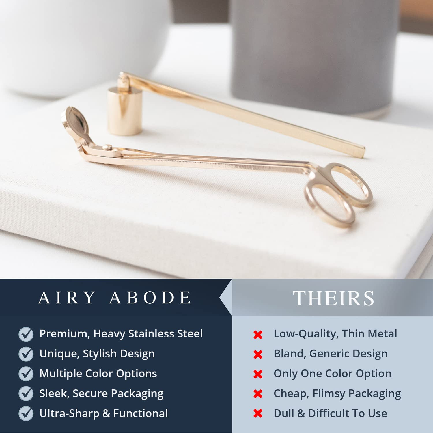 Candle Wick Trimmer and Candle Snuffer Accessory Set – Pick Your Color | Amazon (US)