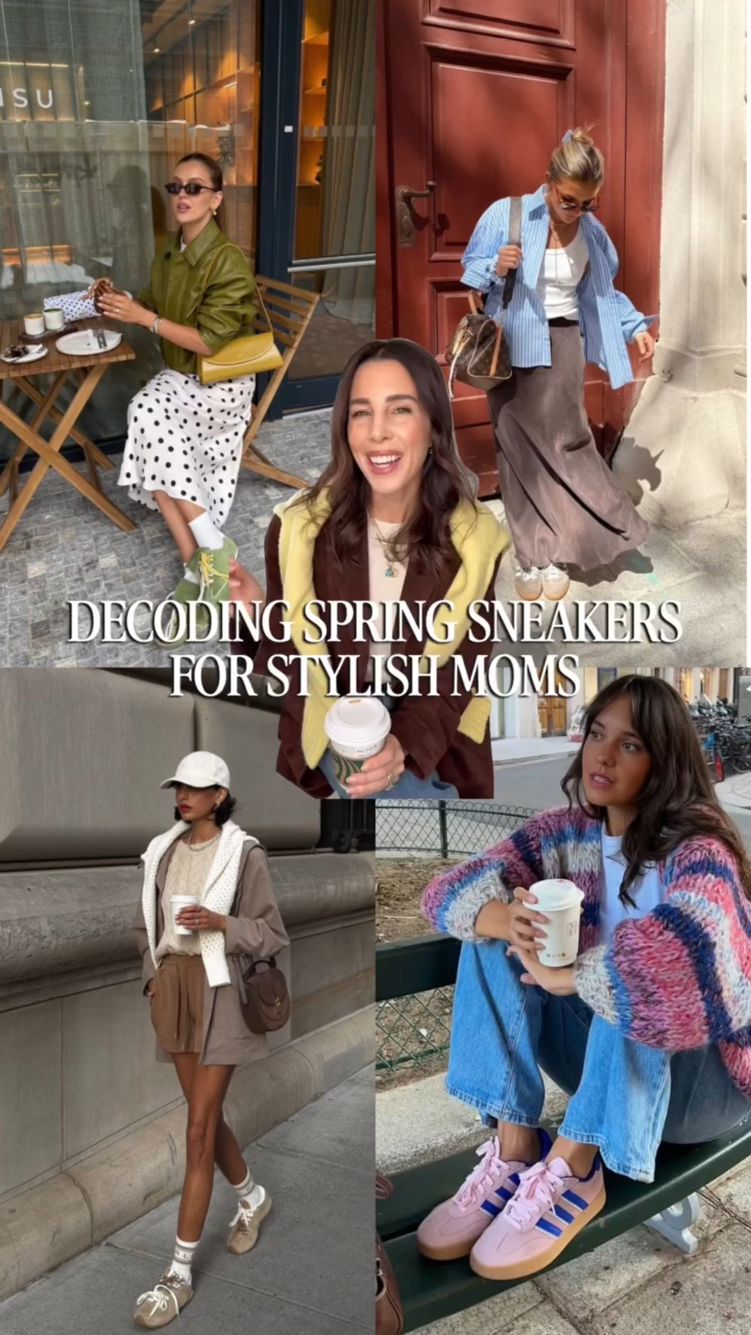 Sneakers are my spring uniform lately, but it’s all about the styling! 👟

Here are 3 easy ways I’ll be wearing them:

• Suede sneakers with shorts
• Sporty sneakers with a midi skirt
• Colorful sneakers to add a little fun to simple outfits

Comfortable, practical, and still cute enough to run around all day as a mom ☀️

Comment SNEAKERS for links to my favorite styles!