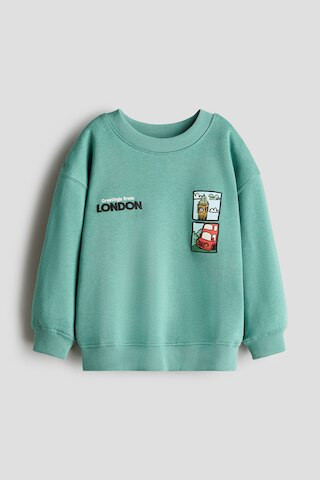 H & M - Printed Sweatshirt - Green | H&M (US + CA)