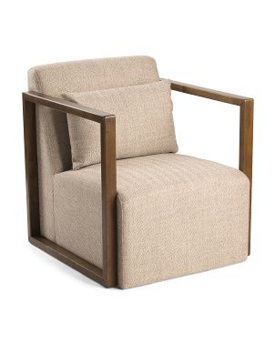 Cielo Wood Arm Accent Chair | TJ Maxx