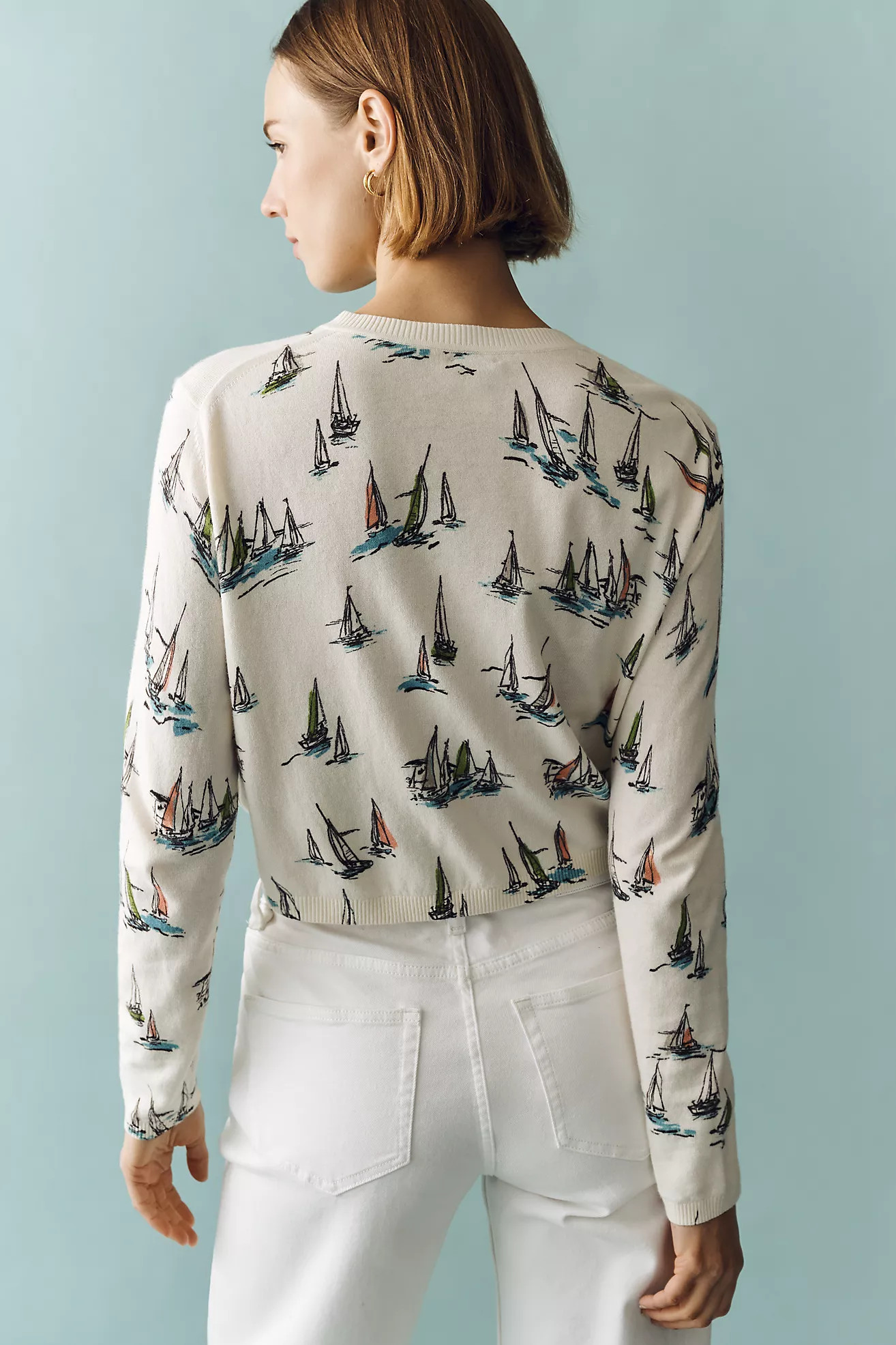 Maeve Sailboat Cardigan | Anthropologie (US)